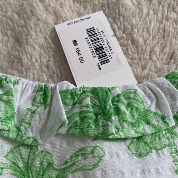 NWT Janie and Jack Palm Tree Ruffle Dress 6 Sundress - Picture 11 of 12